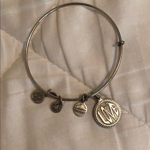 Alex and Ani “love” silver bracelet